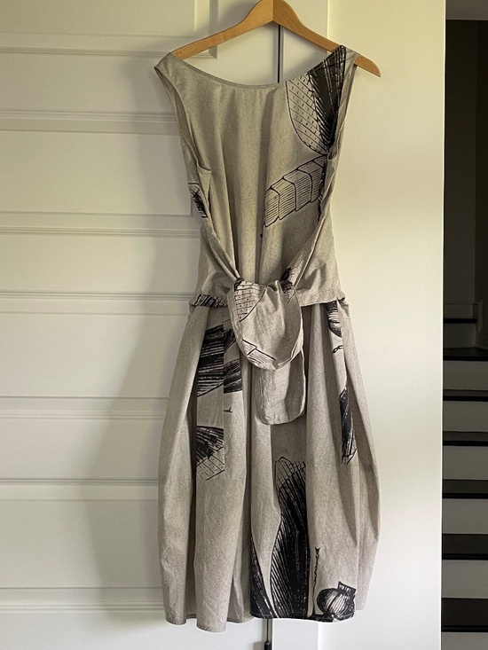 Rundholz Dresses & Skirts - Rundholz Black Label, NWOT, Dragonfly Graphic, Cotton, Sleeveless Dress: Size L